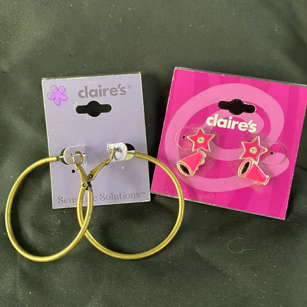 2 Pack Claire's Earrings Fun Girly